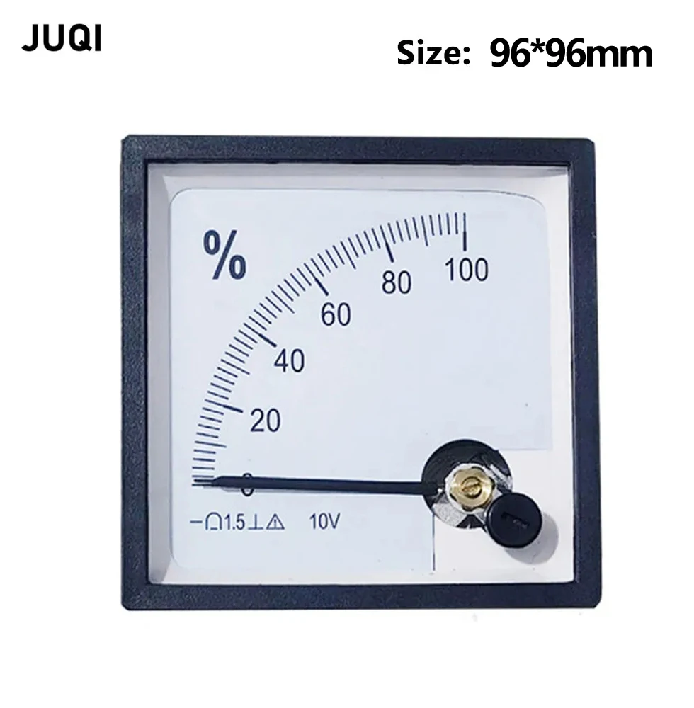 Pointer type instrument DC opening meter  10V 4-20mA 100% percentage meter ammeter voltmeter size 96x96mm