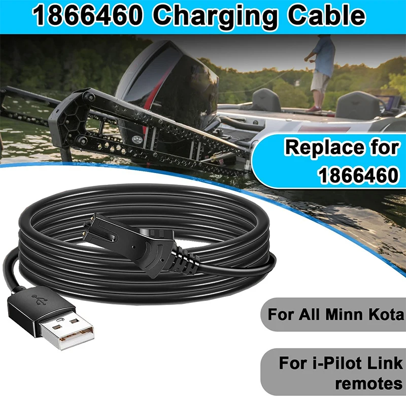 1866460 Charging Cable Compatible with I-Pilot Link Remotes for Minn Kota Trolling Motor Battery Replacement Parts Charger