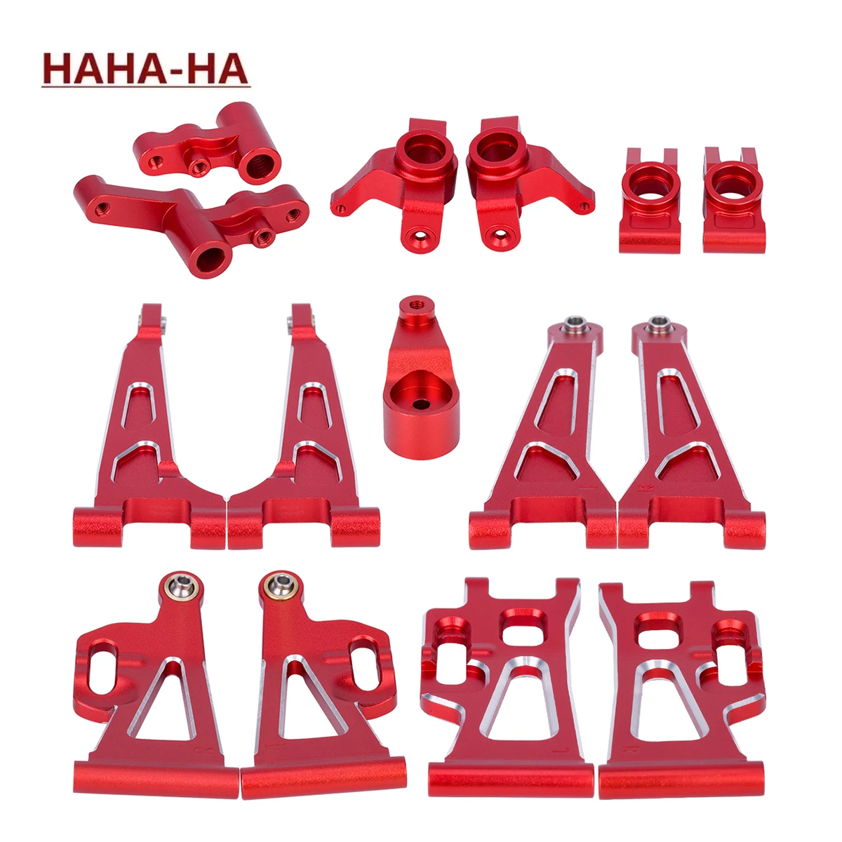 MJX 14209 14210 Aluminium Lenkung Cup Oberen Unteren Schwinge Set 21T Servo Arm für 1/14 RC Auto Hyper Go metall Upgrade Teile