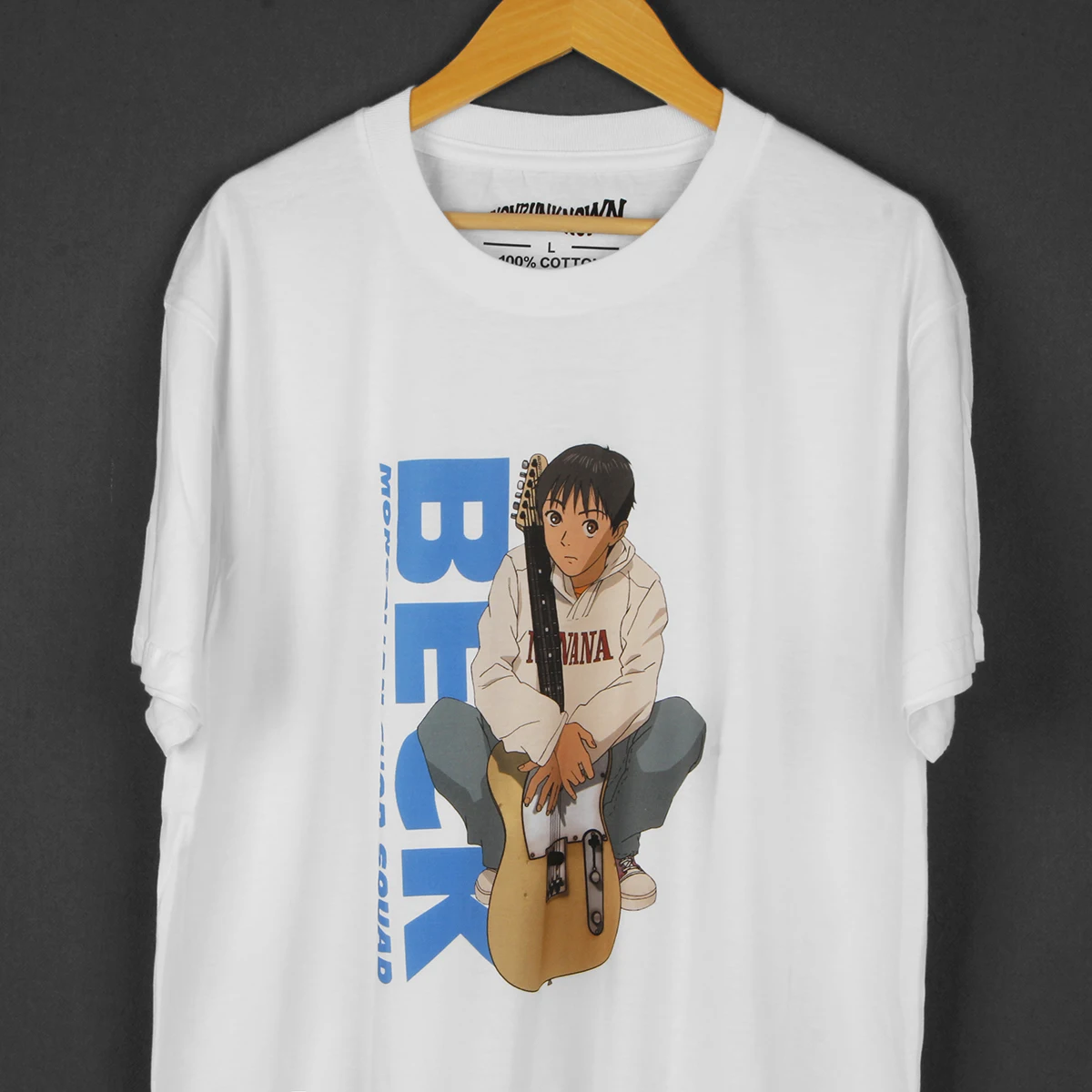 Beck Mongolian Chop Squad T-Shirt Japanese Anime FLCL NANA Men Summer Short Sleeves Clothing Cotton Tee Shirt