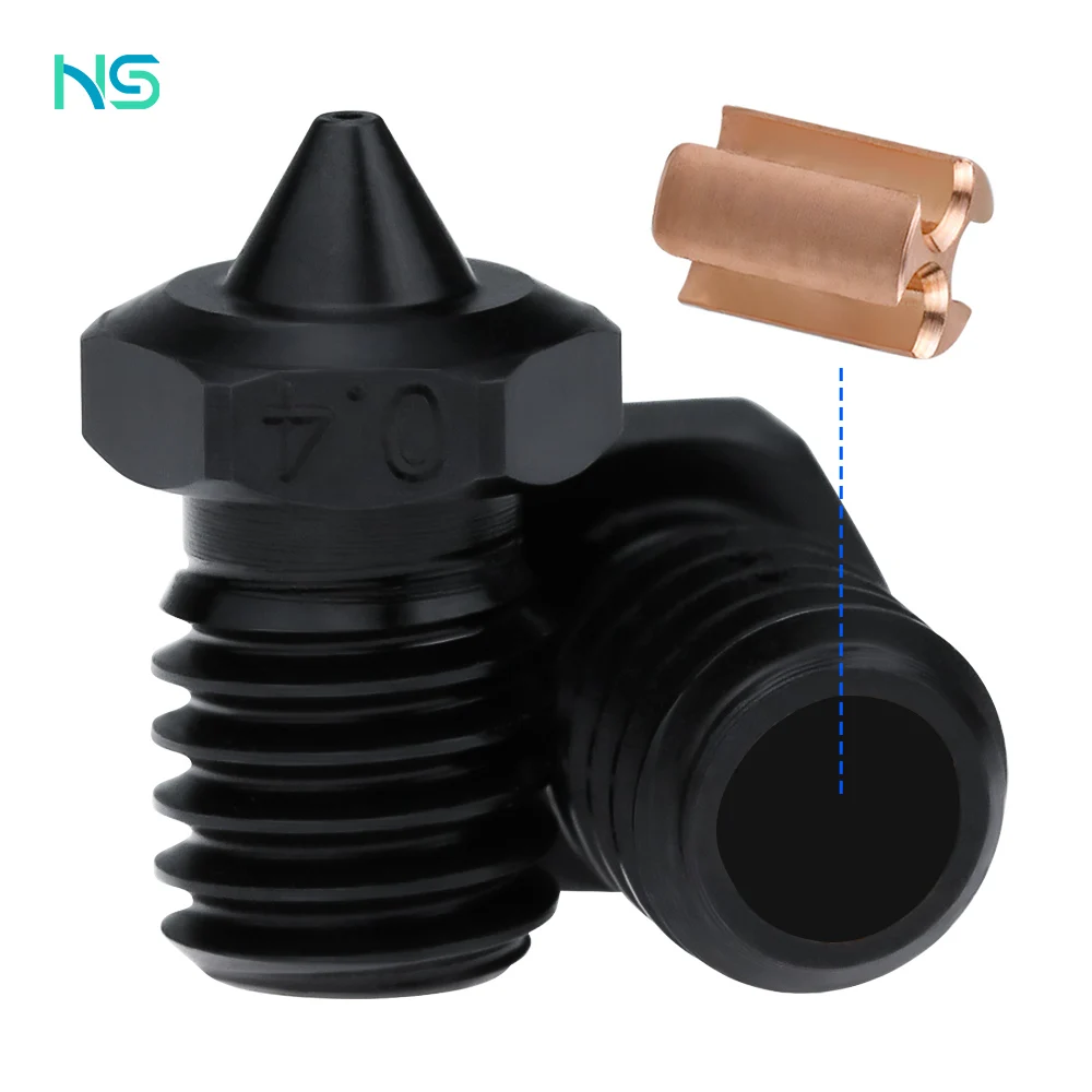 

Haldis 3D V6 CHT High Temperature Nozzle for 1.75mm Filament Hardened Steel Wear Resistant Print Head 0.4,0.6,0.8mm High Flow