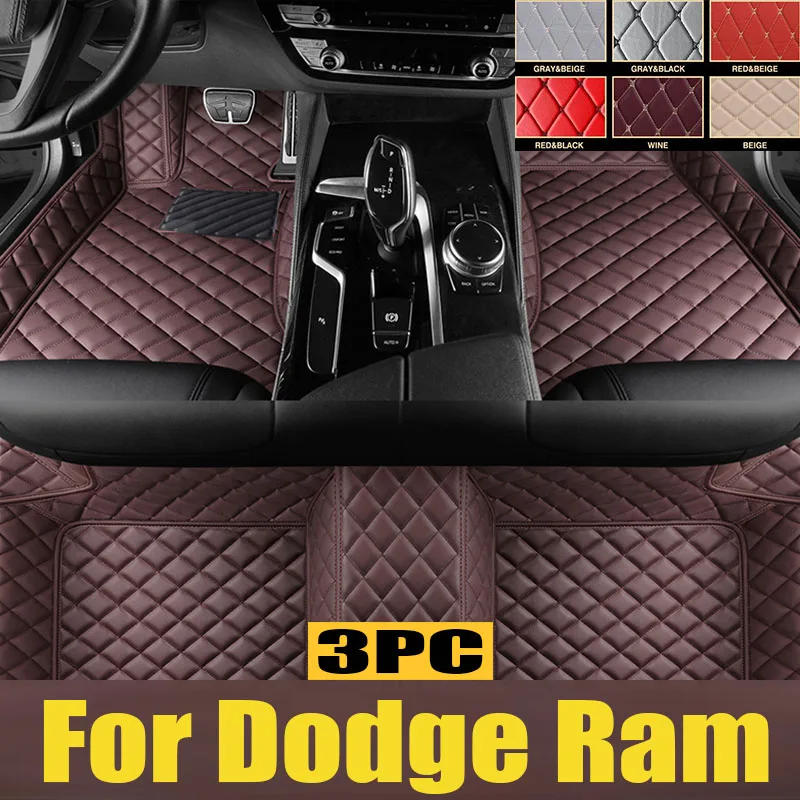 

For Dodge Ram 1500 DT 2019-2022 Car Floor Mats All-Weather TPE Foot Mats Odorless Pad Waterproof Tray Mat Interior trunk mat