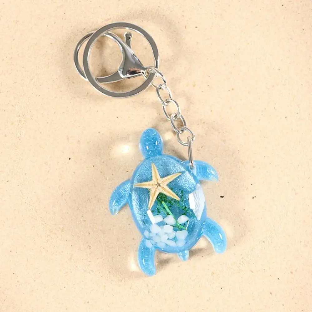 

Glow-in-the-dark Little Turtle Keychain Colorful Cartoon Tortoise Luminous Turtle Key Ring Korean Style Starfish