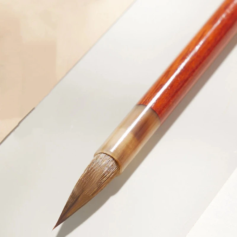 

High-end Weasel Hair Calligraphy Brush Ouyang Xun Regular Script Writing Practice Brush Woolen Multiple Hair Huzhou Brush Pen