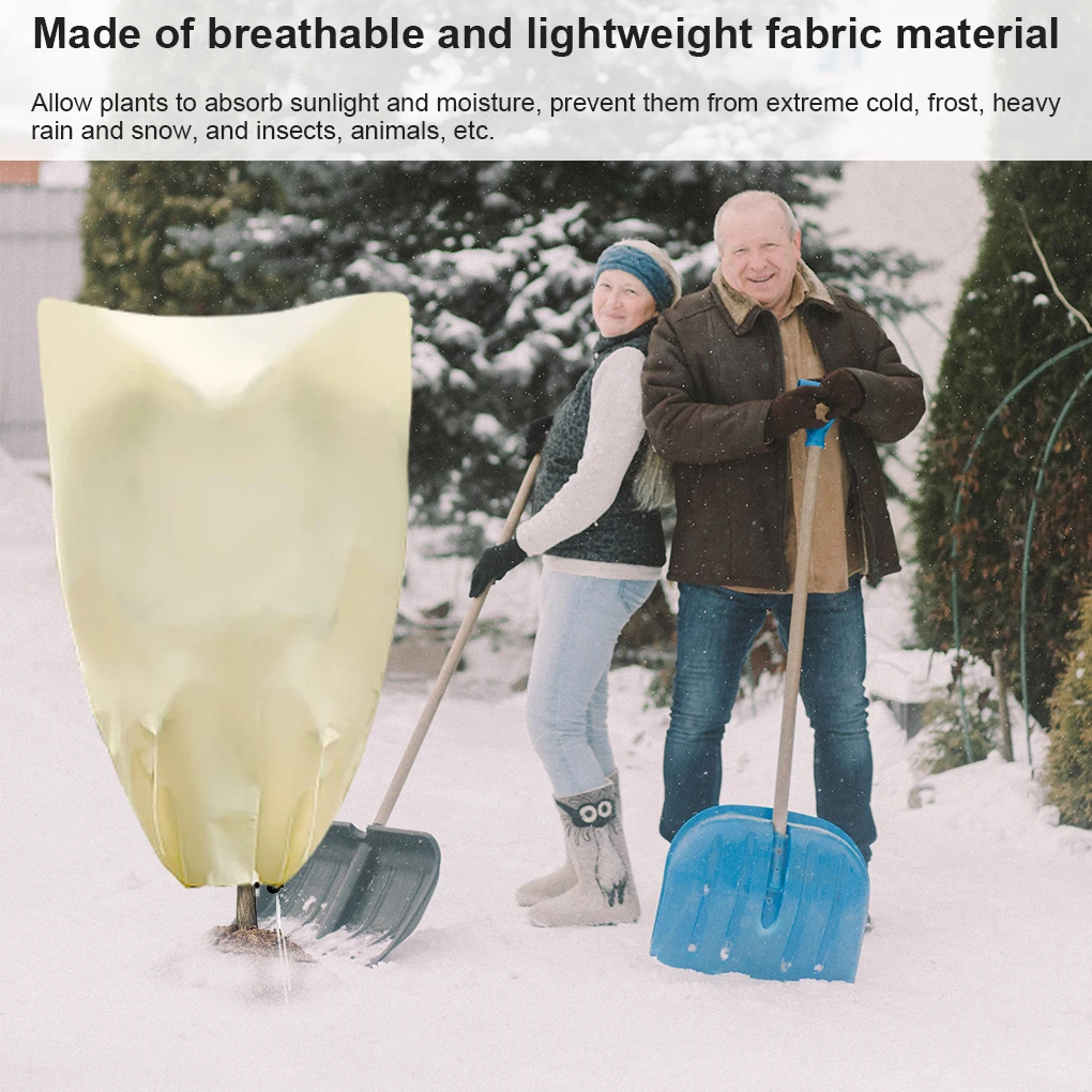 Drawstring Plants Cover Bag Freeze Plant Tree Protector Cloth Blanket