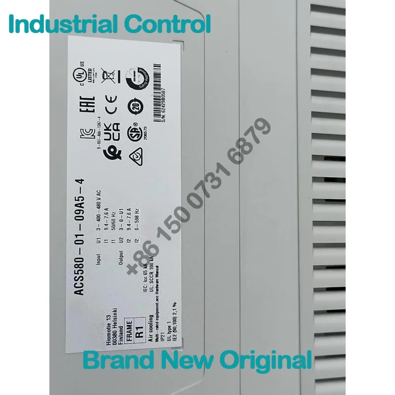 ACS580-01-09A5-4, inverter, ACS580 4.0kW wall-mounted universal inverter