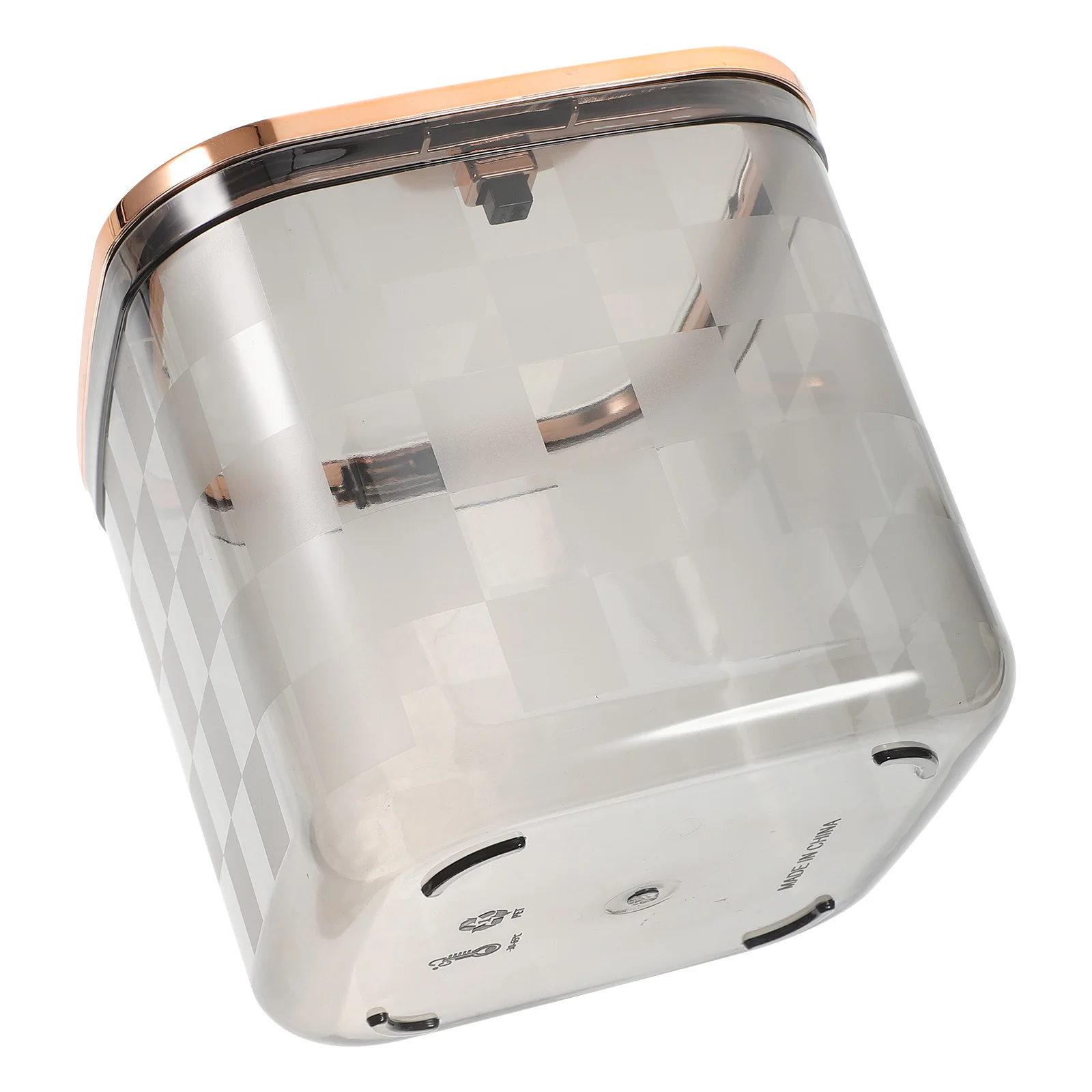 

Mini Trash Can Stylish Desktop Garbage Bin Small Wastebasket Pet Material Removable Lid Wide Opening Easy Emptying Practical Use