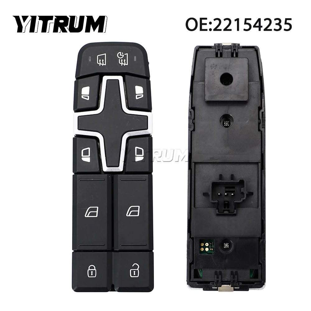 YITRUM 22154235 22154285 14050579 Front Left Car Electric Power Window Control Switch Button For Volvo FM9 FM11 FM12 FM13 FH12