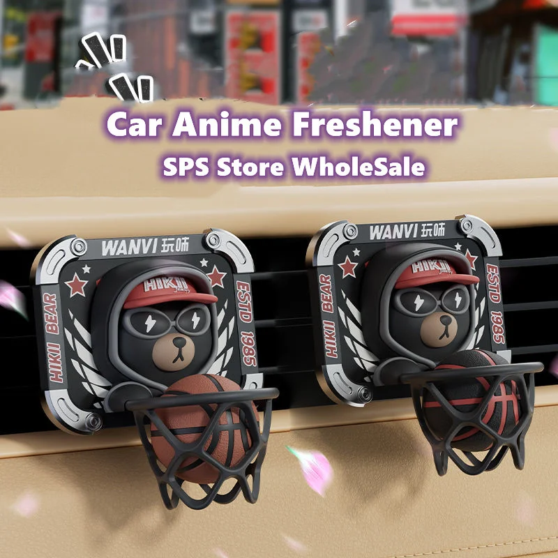 SPS WholeSale Bear Dunker Aroma Ornament Car Air Vent Anime Character Aroma Decor Cartoon Character Aroma Decoration