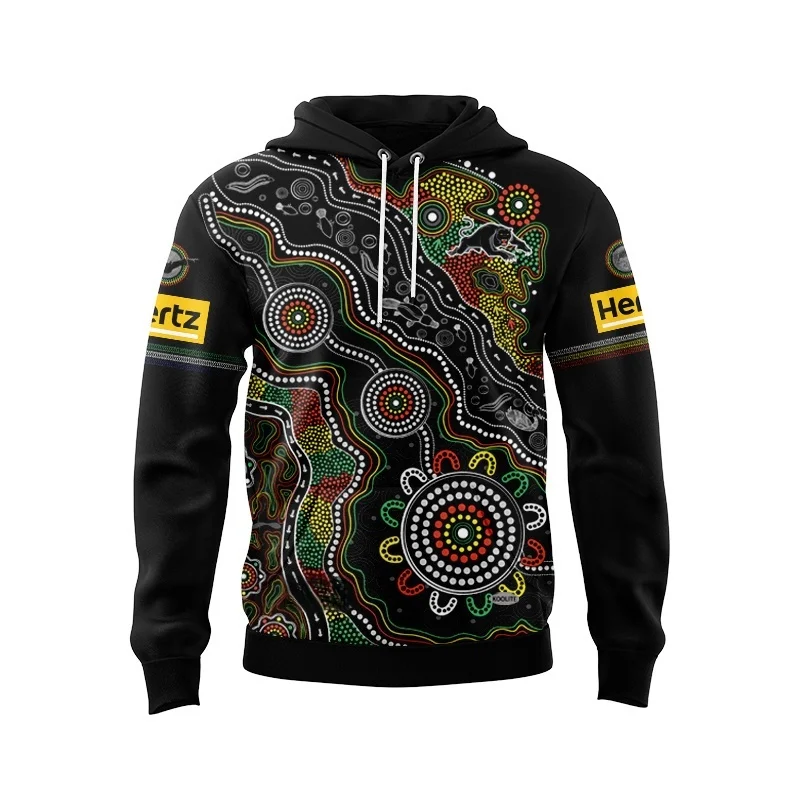 2025 Black Panthers Men's Hoodie Rugby Jersey Size S-5XL "Customizable Name Number" High Quality