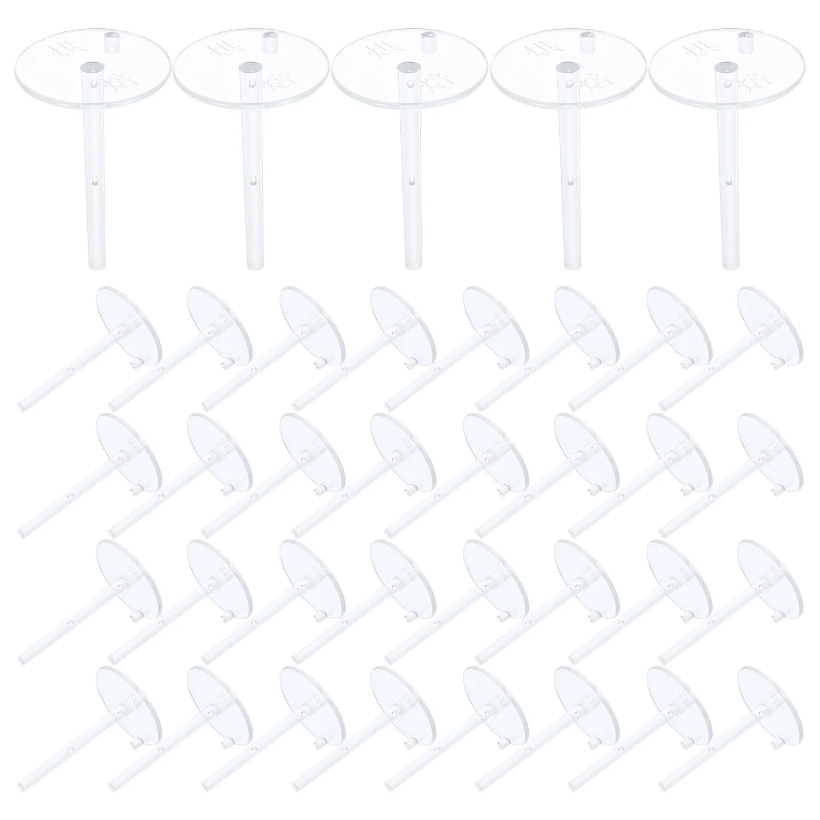 100pcs Cake Decor Fixing Base Plastic Cake Flower Nail Cake Decor Fixing Holder cake topper nail