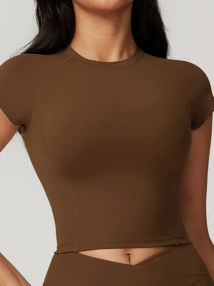 

Спортивные рубашки, дышащие топы для тренировок, спортивная одежда для фитнеса, женская одежда для йоги с открытой спиной, укороченный Женский тренажерный зал