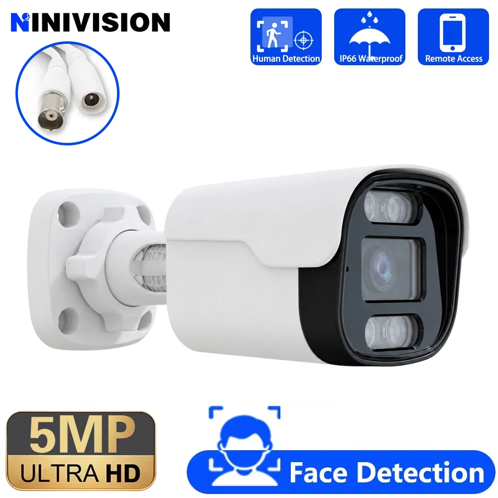赤外線ナイトビジョン-24-7-cctv-カメラ-5mp-ahd-顔検出屋外防水-ip66-人間検出セキュリティ監視