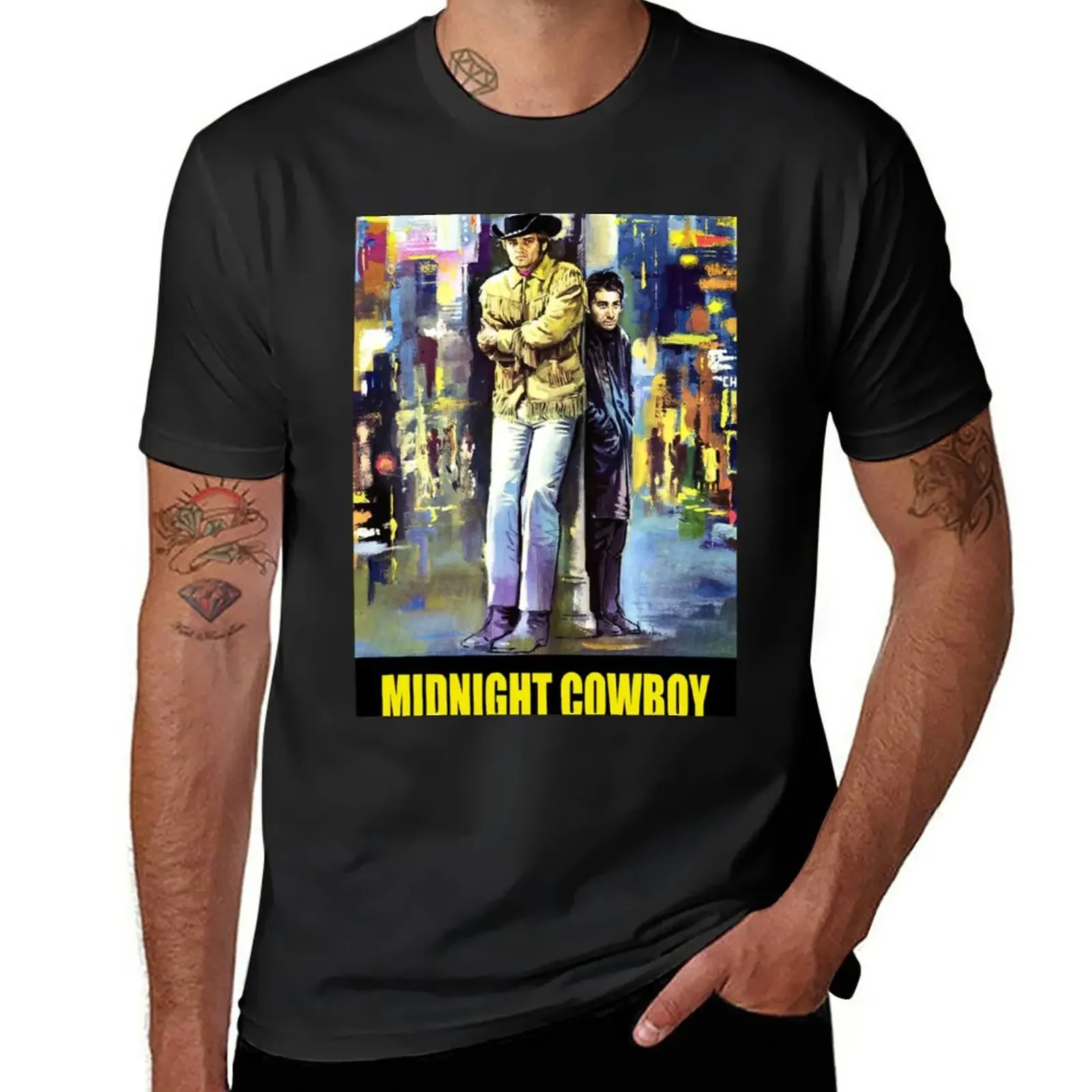 New Midnight Cowboy John Schlesinger T-Shirt man t shirt cotton graphic tees kawaii clothes T-shirts for men cotton