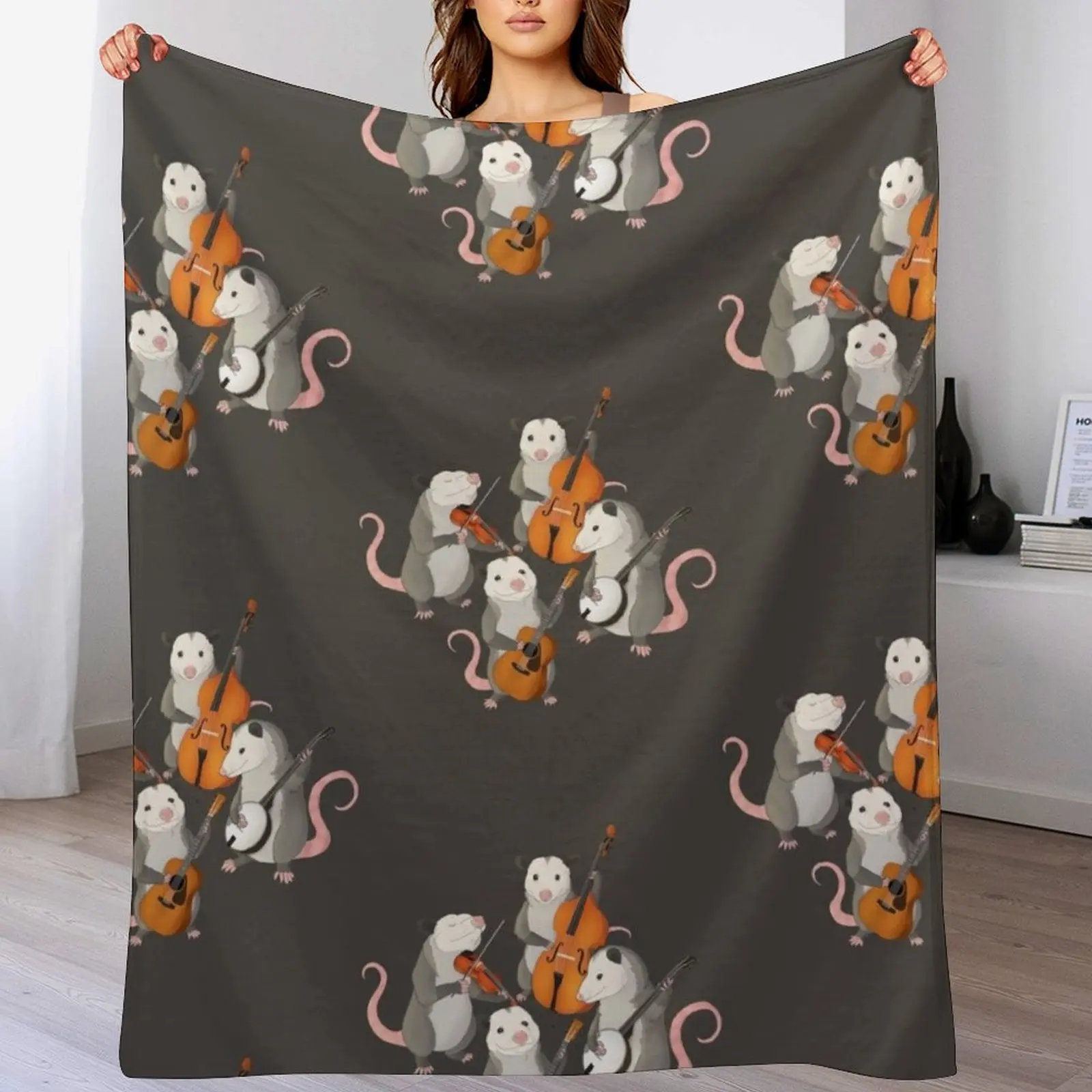 Possum band Throw Blanket Thermal Bed Blankets