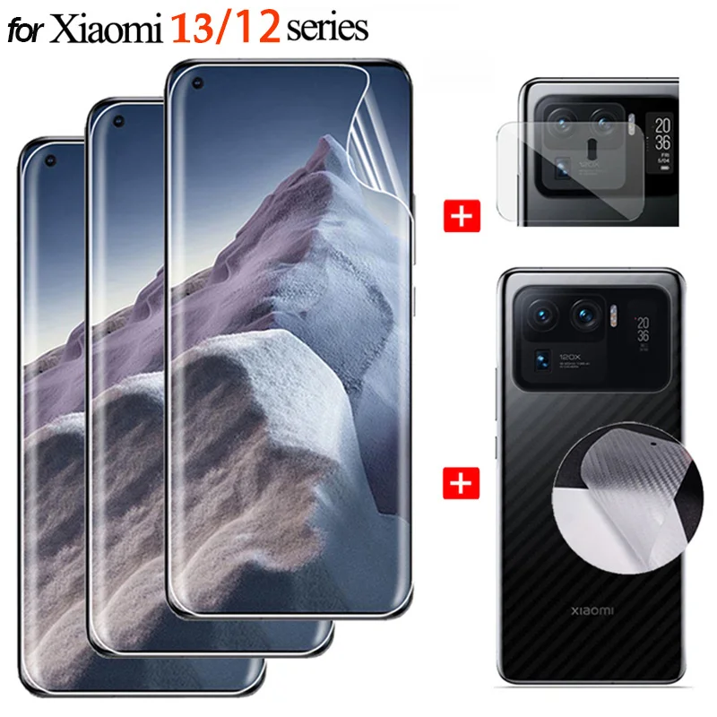 

mi 13 Hydrogel Film For xiaomi 13 Screen Protector xiaomi 13 pro 12x mi 12t pro xiaomi13lite Camera Soft Glass Xiaomi 12 Lite 5G NE Front hidrogel + Back Film Xiaomi 12t pro