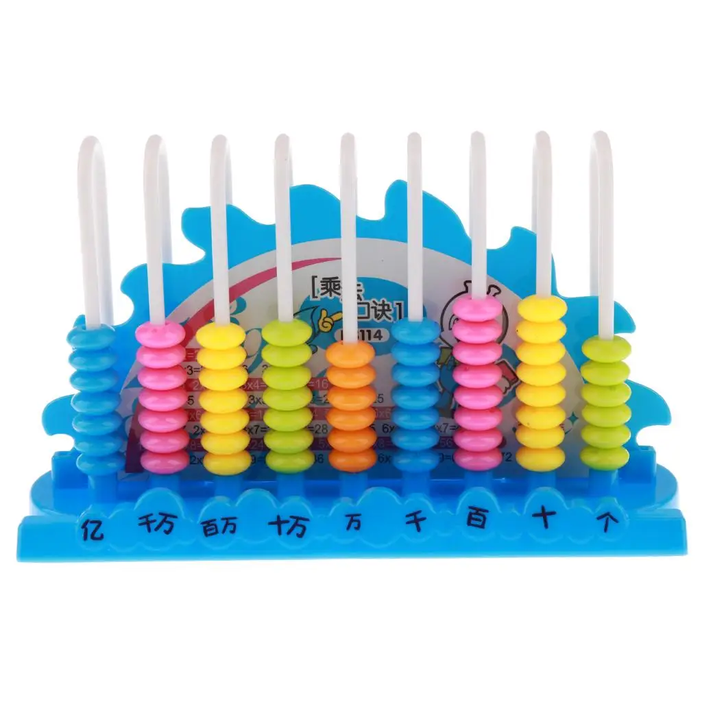 Portable Plaststic 9 Rows 10 Beads Arch Abacus Arithmetic Math Number Counting Aid Kids/Baby Preschool Educational Toy