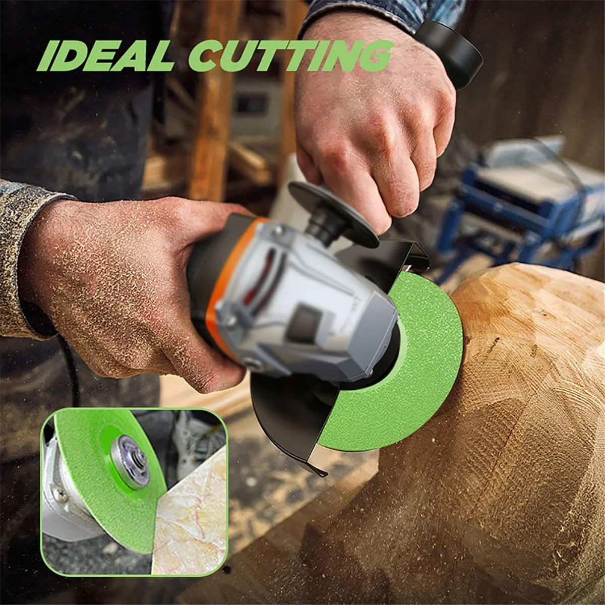 

6PCS 100mm Rock Slab Grinding Disc,Glass Cutting Disc for Angle Grinder, Tile Rock Slab Cutting and Angle Grinder Discs