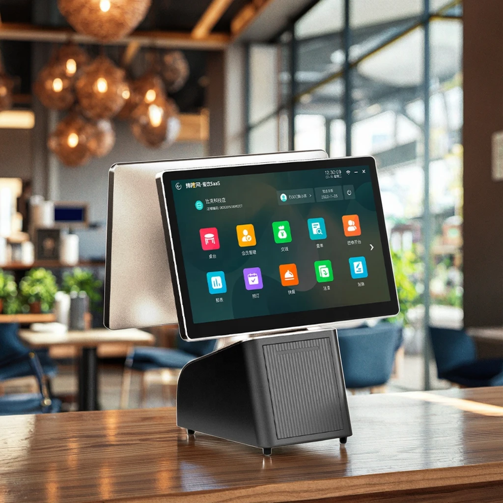System end point Built-in speaker Printing integrated touch screen Retail payment Cash register