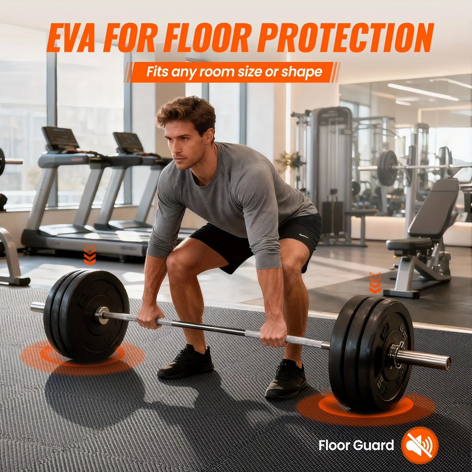 36/48 قطعة من حصيرة ألغاز اللياقة البدنية المتشابكة، 12 بوصة × 12 بوصة من إسفنج EVA المتين، ممتصة للصدمات المضادة للانزلاق لمرآب استوديو اليوغا والجيم المنزلي