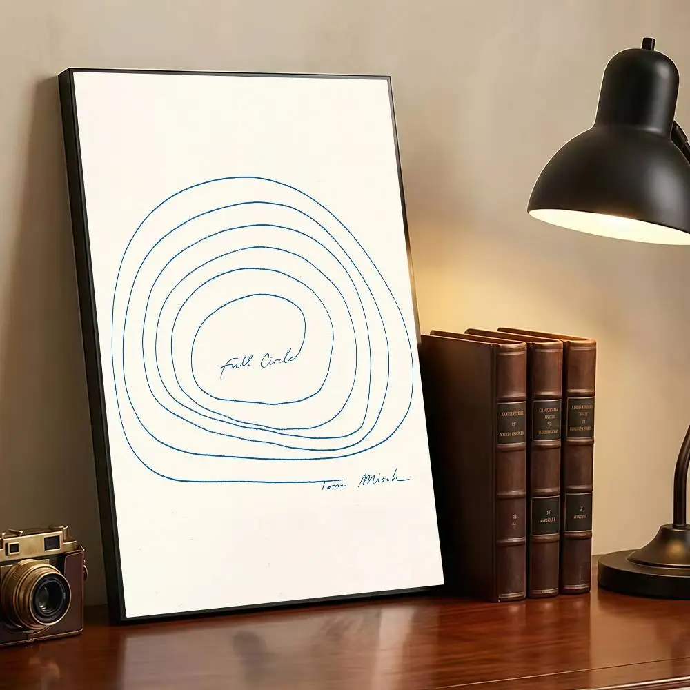 Tom M-Misch Full Circle Peelable Self-adhesive Poster Stickers Are Suitable For Frameless Wall Decoration In A Room