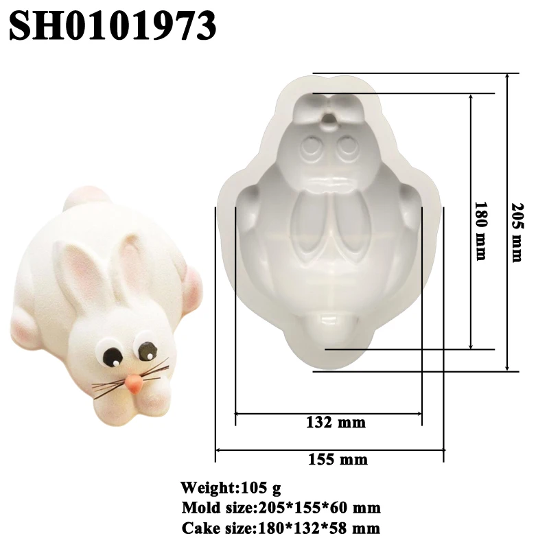 Webake Lot De 2 Grands Moules Silicone Œufs De Pâques 3D Avec Marteau