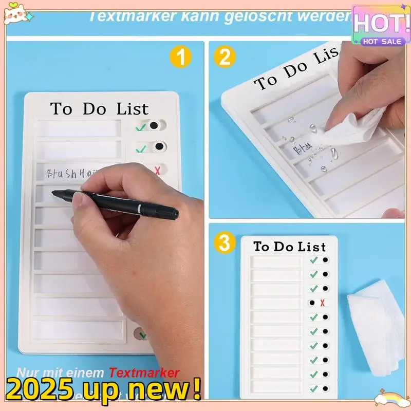 4Pcs To Do List Board Dry Erase Memo List Board Chore Chart RV List Board With 10 Dry Erase Paper