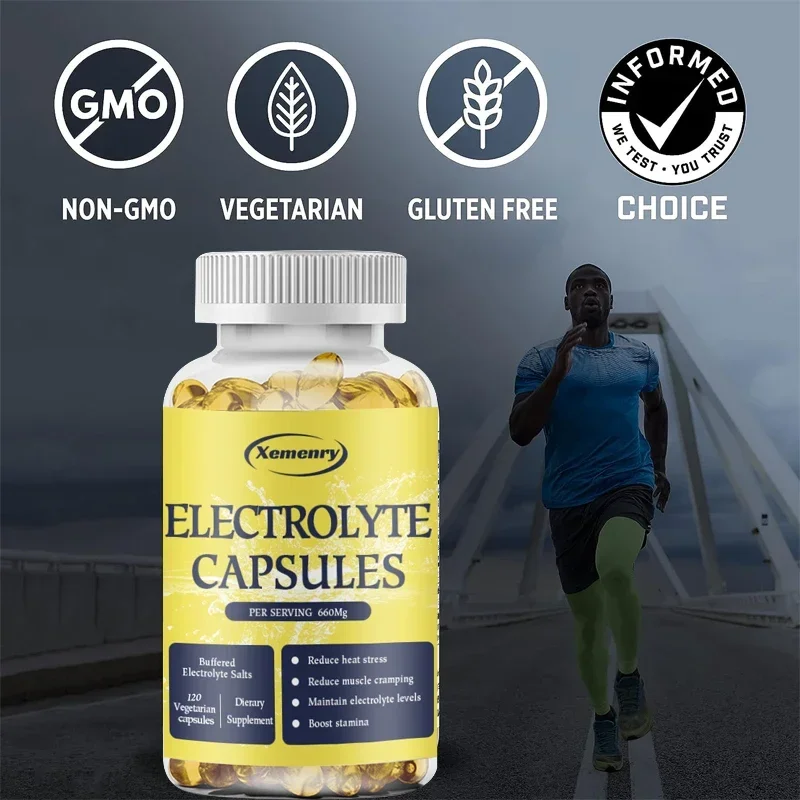 Electrolyte Capsules - Reduce Caloric Stress and Muscle Cramps and Replenish What The Body Loses Through Sweat