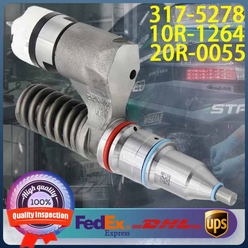 

Fuel Injector 317-5278 20R-0055 10R-1264 for Caterpillar CAT Engine C10 C11 C12 C13 Motor Grader 14H 140H 143H 160H 163H