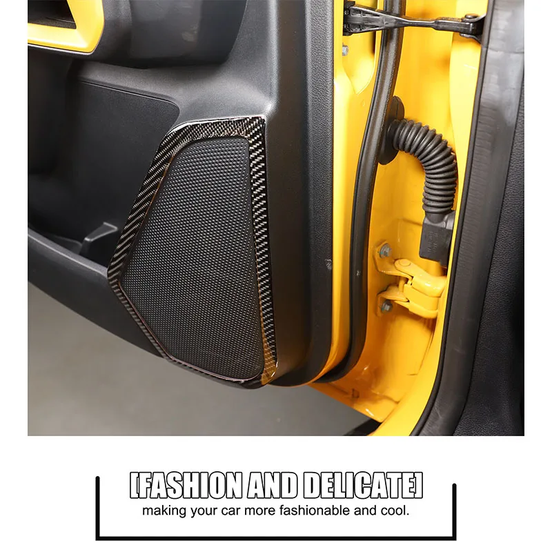 

For Ford Ranger 2023 -24 Soft Carbon Fiber Door Decoration Sticker Horn Ring Glass Lift Handle Sticker Anti-Kick Cover Interior