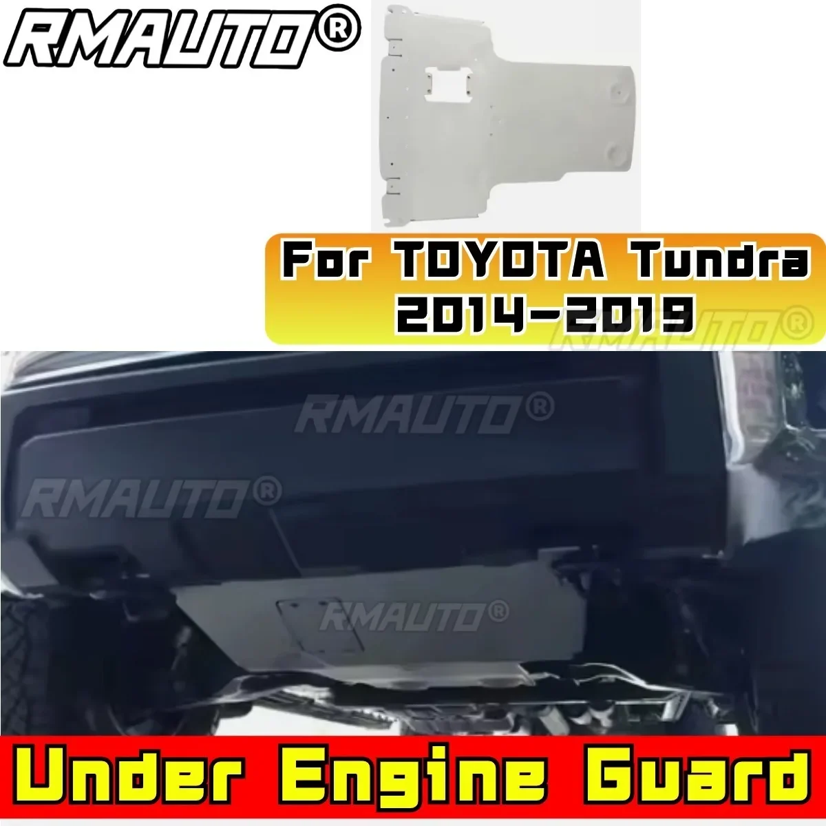 For TOYOTA Tundra 2014-2021 Car Accessories Lower Trim Panel Engine Guard Under Protection Plate Front Skid Plate Body Kit