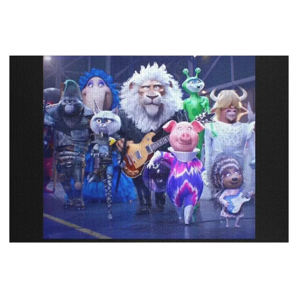 Cartoon Sing 2 Poster Jigsaw Puzzle Customized Picture Customized Kids Gift Wood Photo Personalized Baby Wooden Puzzle