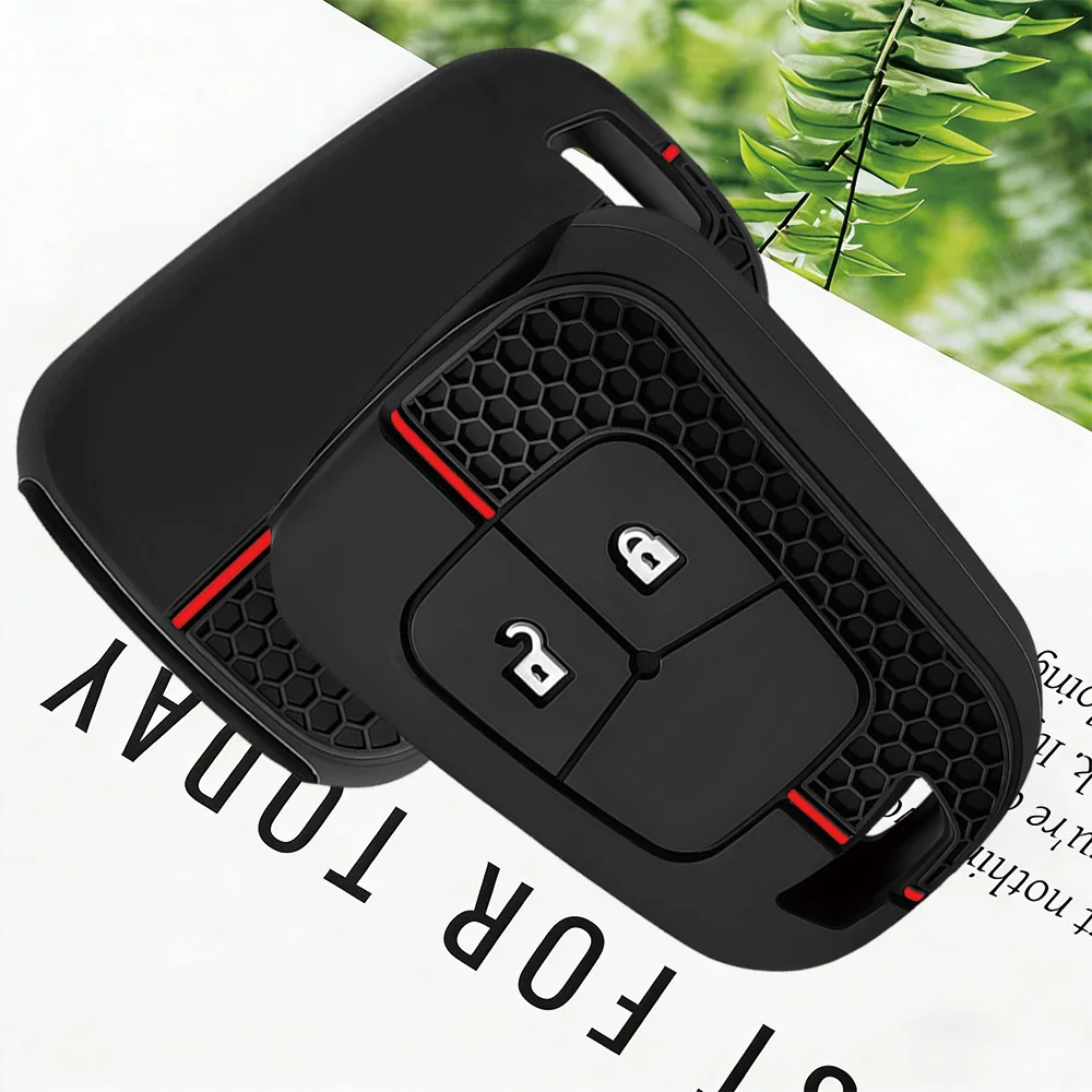 

Premium Soft Silicone Car Key Case Cover For Chevrolet Camaro Cruze Sonic Impala Malibu AVEO Equinox For Opel Uncut Blade