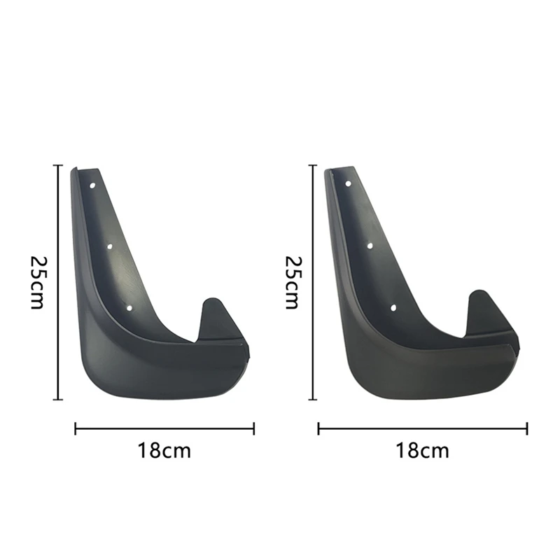 A03F 4pcs Universal Car Mud Flaps for Splash Guards Front Rear Wheel Mudguards Auto Accessories Black PP