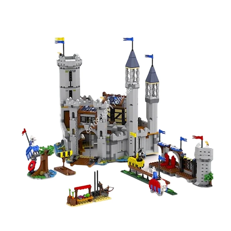2037pcs MOC Castle Larger Medieval Horse Knight Model Building Blocks Christmas Gifts Toy Architecture DIY Creative Idea
