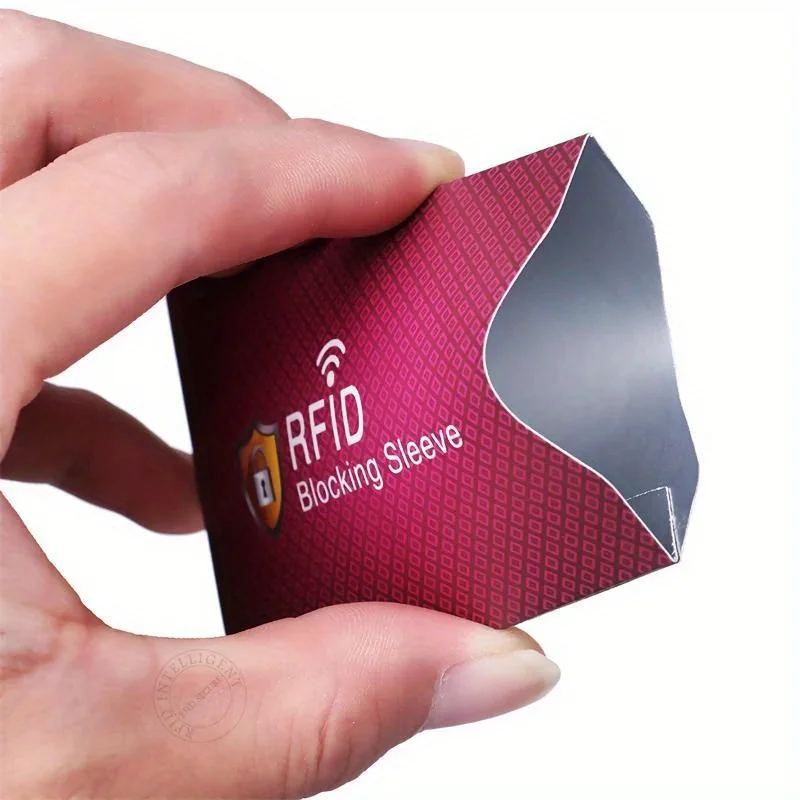 5PCS RFID Shielding Card Cover, Compatible with Credit Cards, Wallet Protection Cover Using NFC Shielding Technology