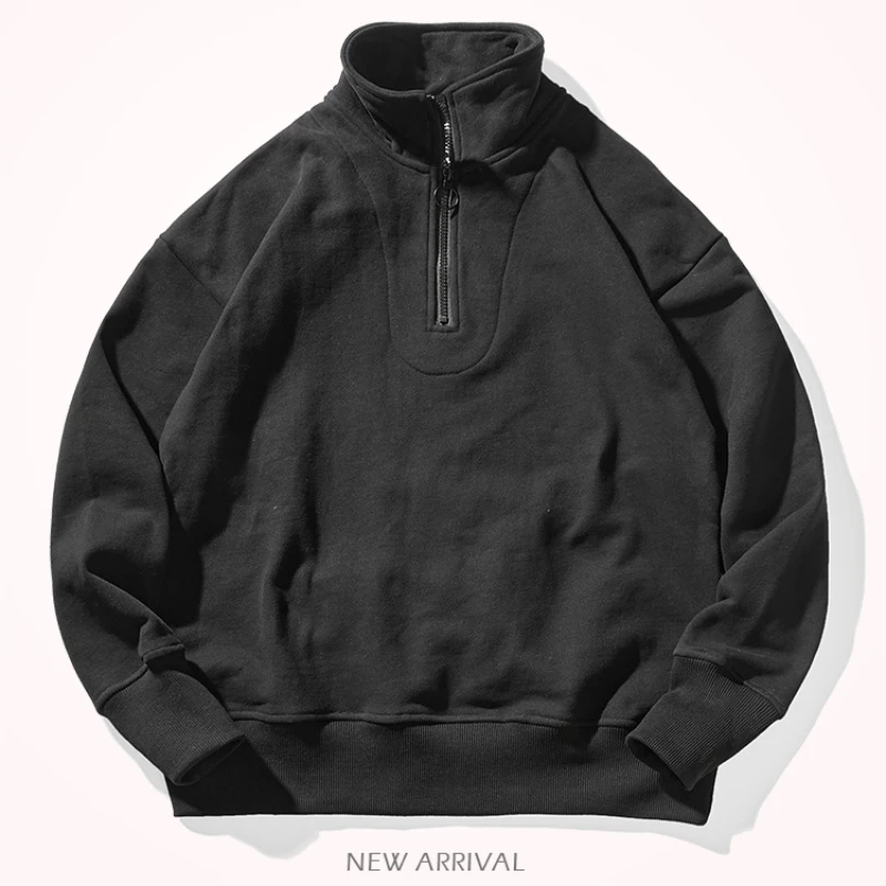 Camisola solta japonesa de gola alta, pulôver luxuoso, casaco casual grosso e pesado, outono, inverno, 2022