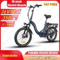 CY20 Adult Foldable Ladies Electric Bicycle 350W Motor 36V12AH Lithium Battery Electric Bike 20-inch Tires City Commuting E bike