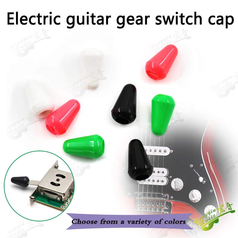 Plastic Electric Guitar Bass Switch Tip Cap Shifter Cover 5 Way Switch Knob Pointed Cap Guitar Parts Replacement Accessori