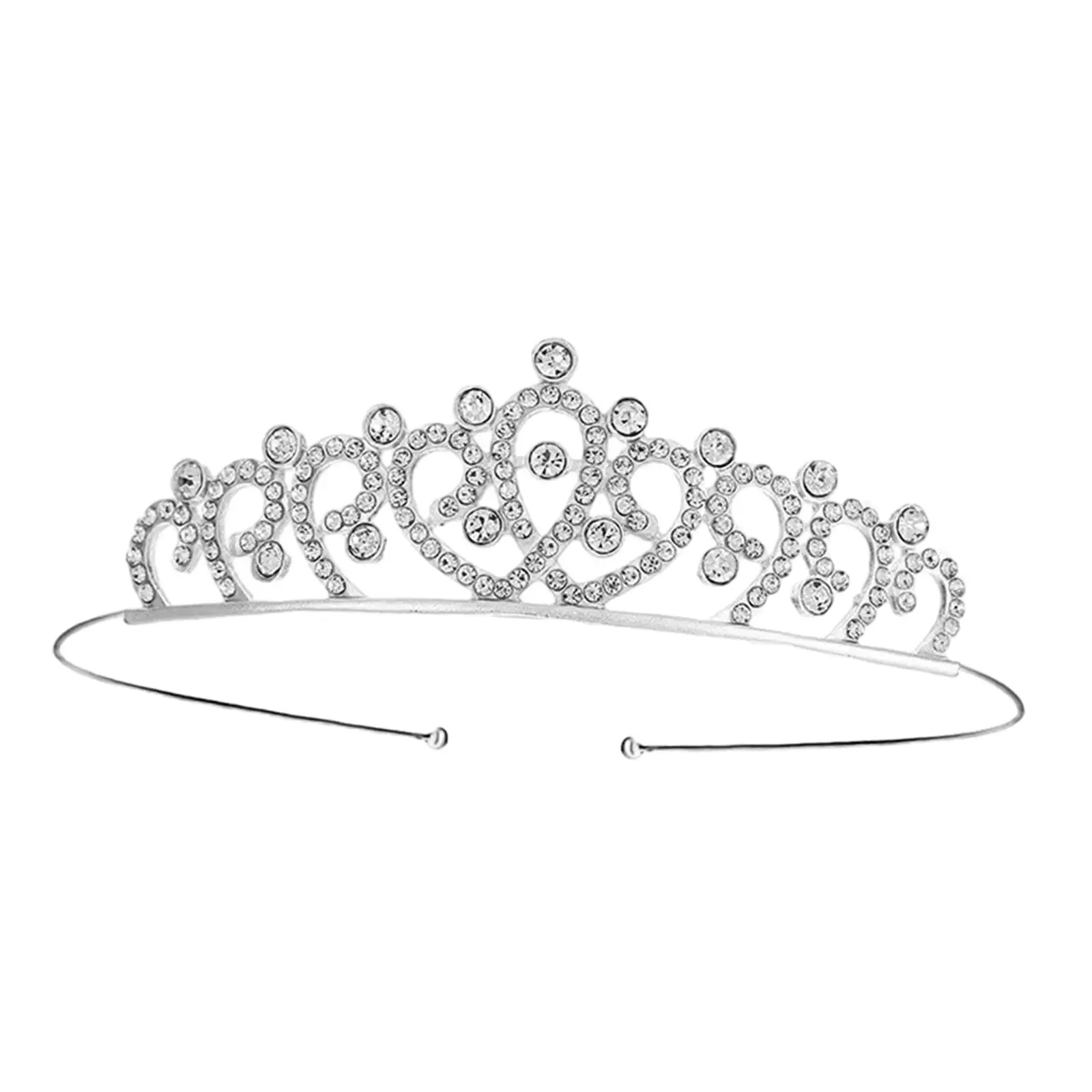 Wedding Bridal Headband Headwear Decoration Props Women Crown Hair Band Headdress for Prom Cosplay Anniversary Holiday Mother