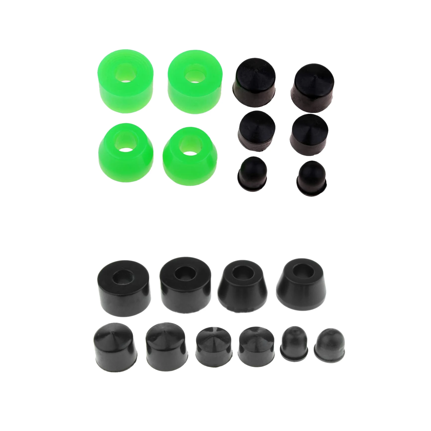 10Pcs Longboard Skateboard Bushings Conical Cylinder Bushing Pivot Cups Set Accessories For Longboard Truck