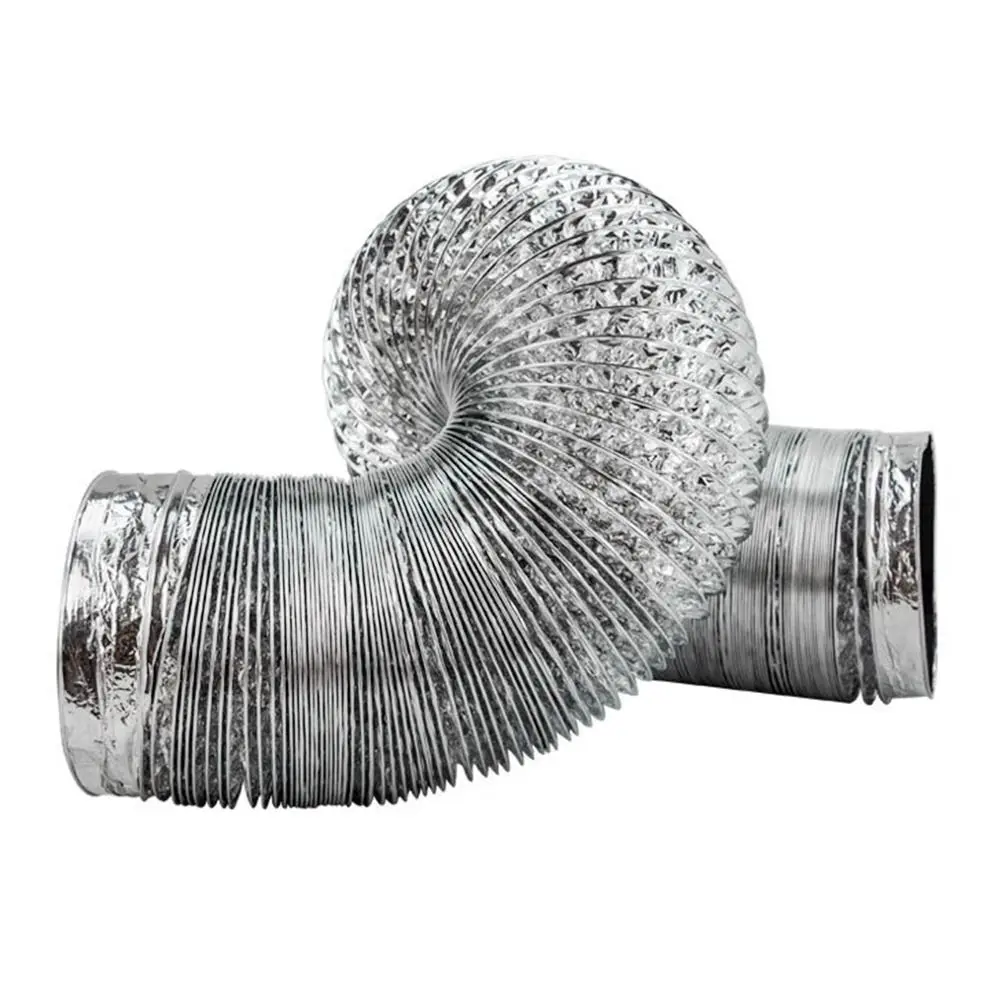 80-180 mm Ventilation Duct Scalable Insulated Dryer Vent Hose Flexible Aluminum Foil Exhaust Pipe Bathroom Kitchen System Vent