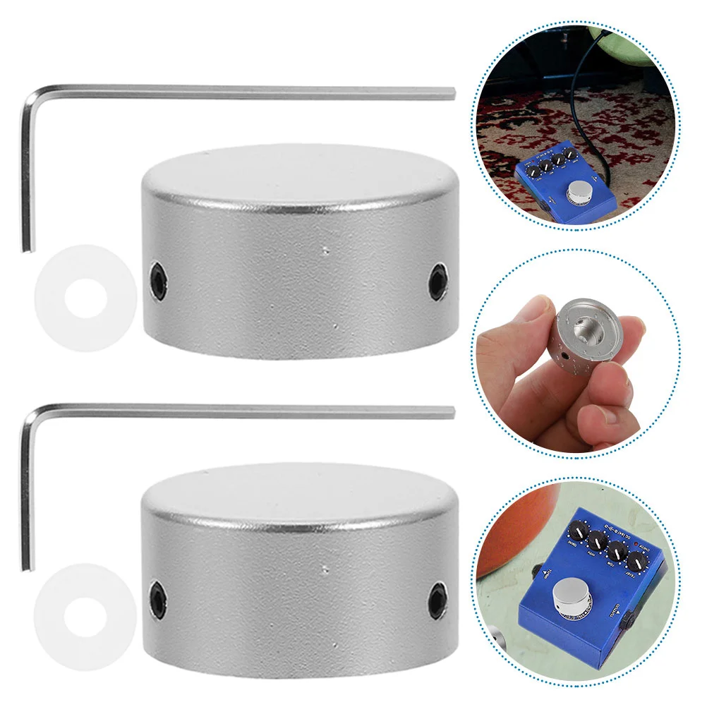 

Effect Knob Footswitch Button Top Cover Guitar Cap Pedal Board Accessories Toppers Metal