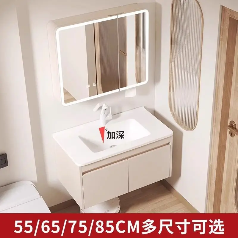 Bathroom cabinet 42 wide wash basin cabinet 55 cm 65 cm 75 long 85CM ceramic integrated basin bathroom washbasin pool