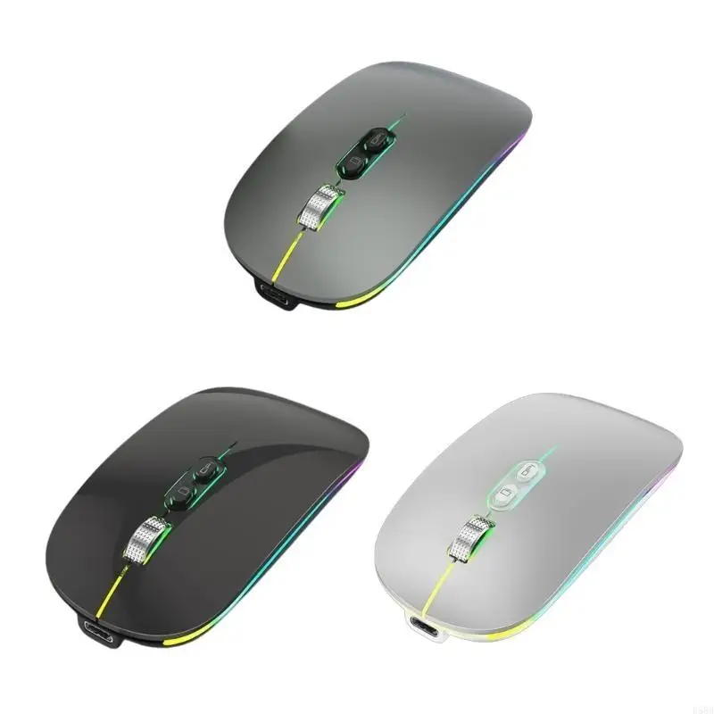 D5BB اللاسلكي ألعاب الماوس القابلة لإعادة الشحن الفئران المتوافقة مع LED