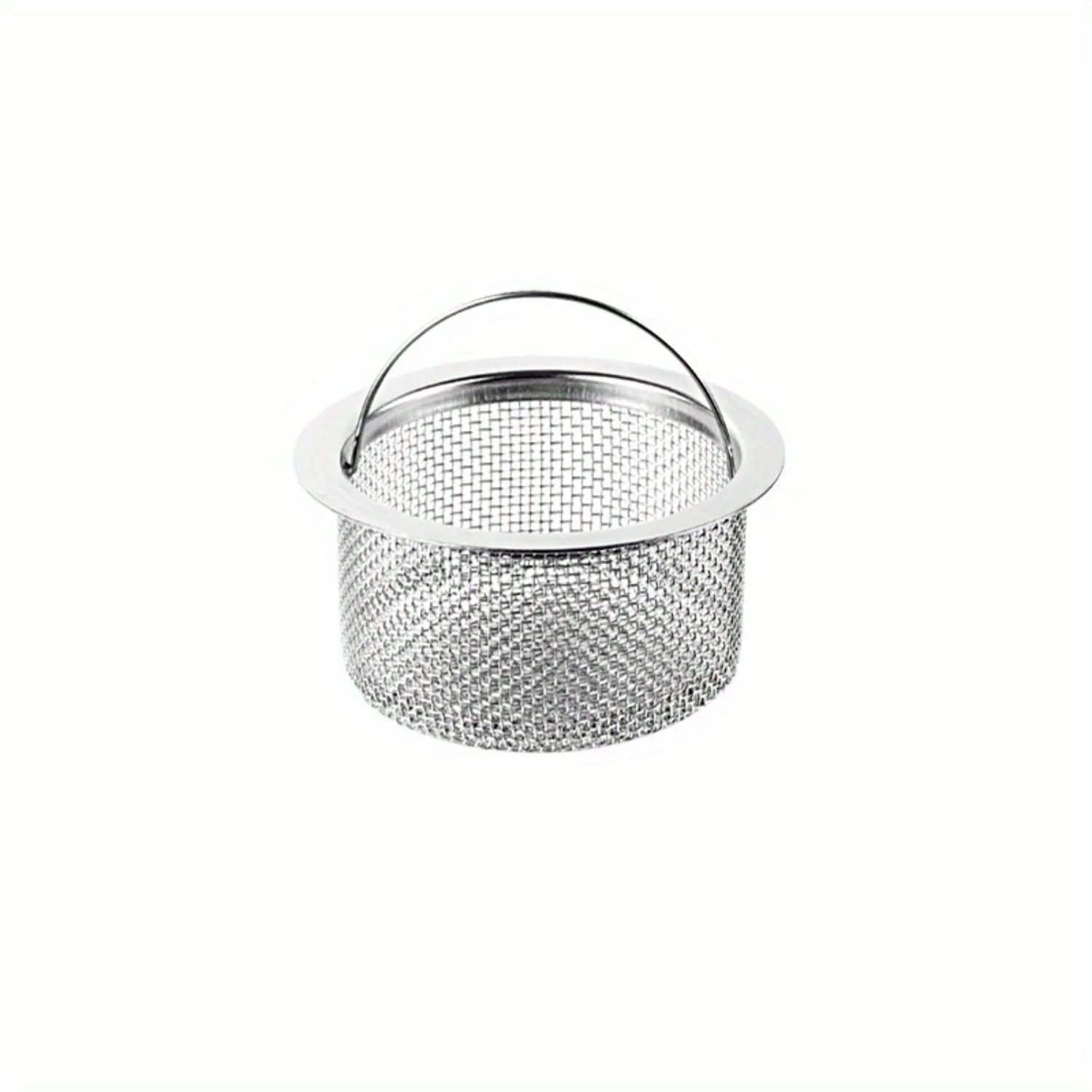 Stainless Steel Sink Strainers, 304 Anti-Odor Kitchen Sewer Drain Covers, 2.55 Top Diameter Mesh Basket Filters With 3.07 Oute