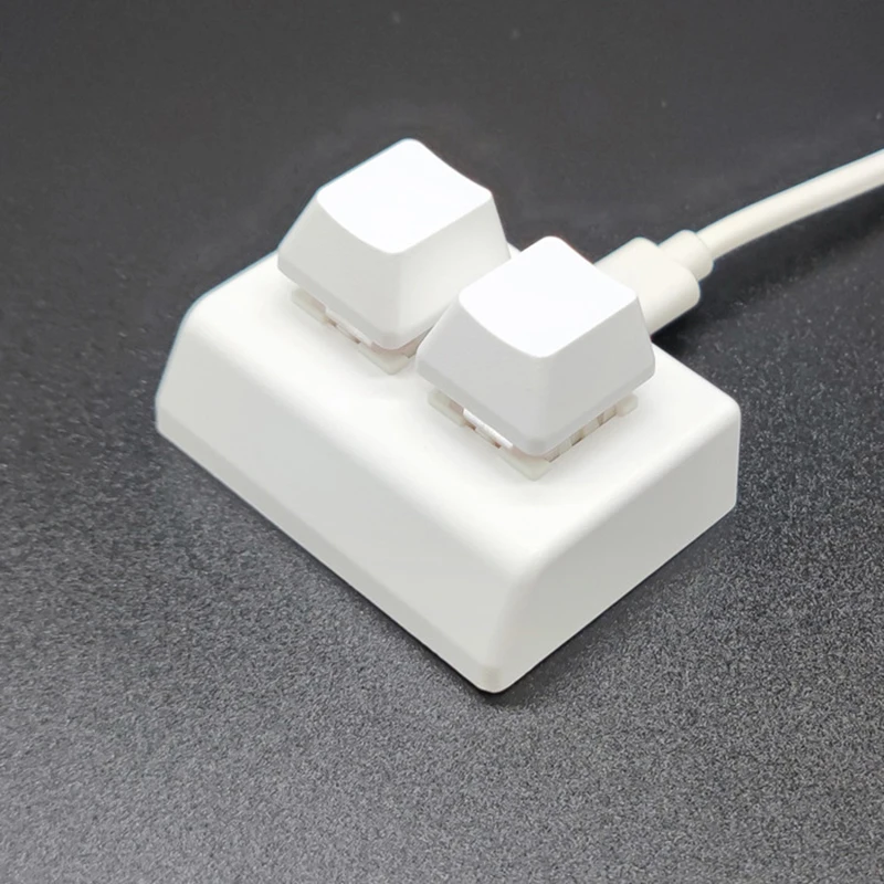 OSU 2 Tombol Tombol Pemrograman Makro Keyboard RGB Mini Keyboard Gaming Gambar Merah Tombol Kustom Keyboard Gaming