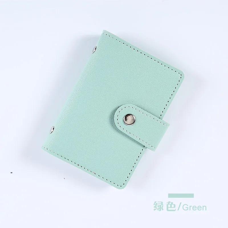 Credit card clip ladies PU Leather multi-card large capacity pure color men anti-degaussing Korean version card bag wholesale