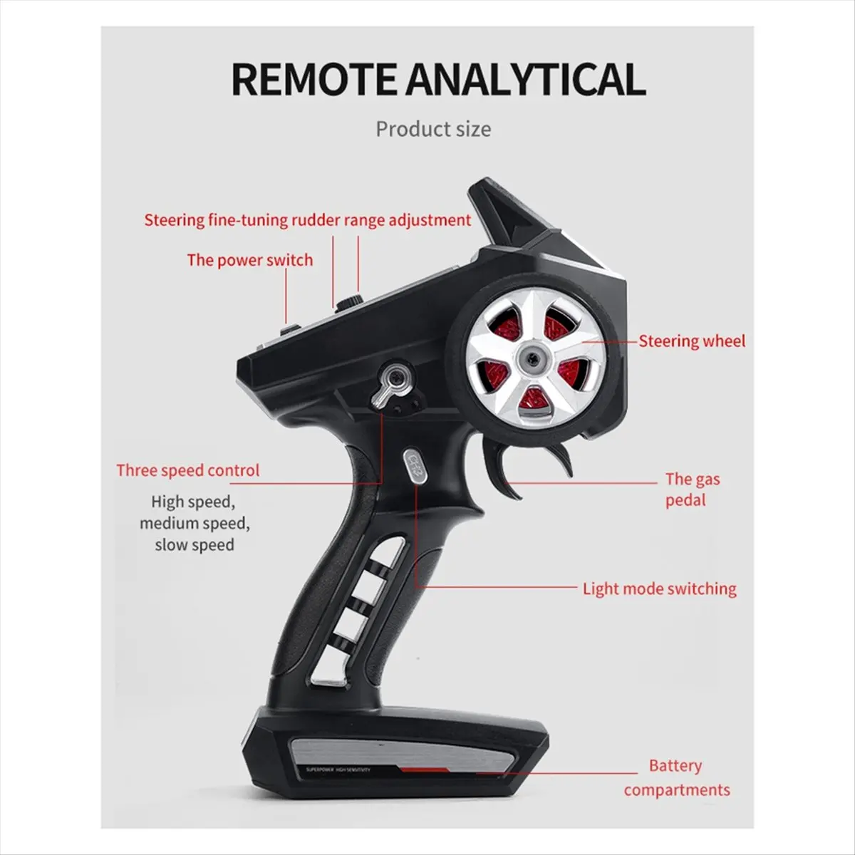 

[2025 hot] RC Car Remote Control Transmitter Brushless ESC for SCY Series RC Cars for SCY 16101PRO 16102PRO 16103PRO