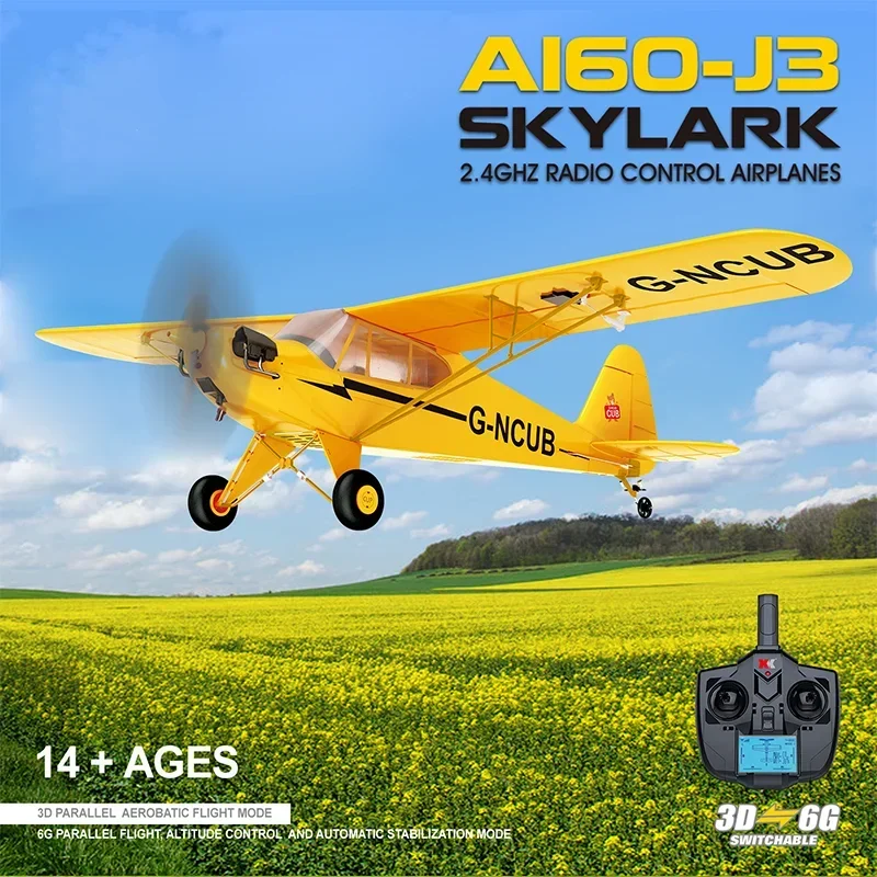 WLtoys A160 planeador sin escobillas, 3D/6G, imagen de cinco vías, máquina Real, ala fija controlada por Radio, modelo de juguete, avión, regalo para niños